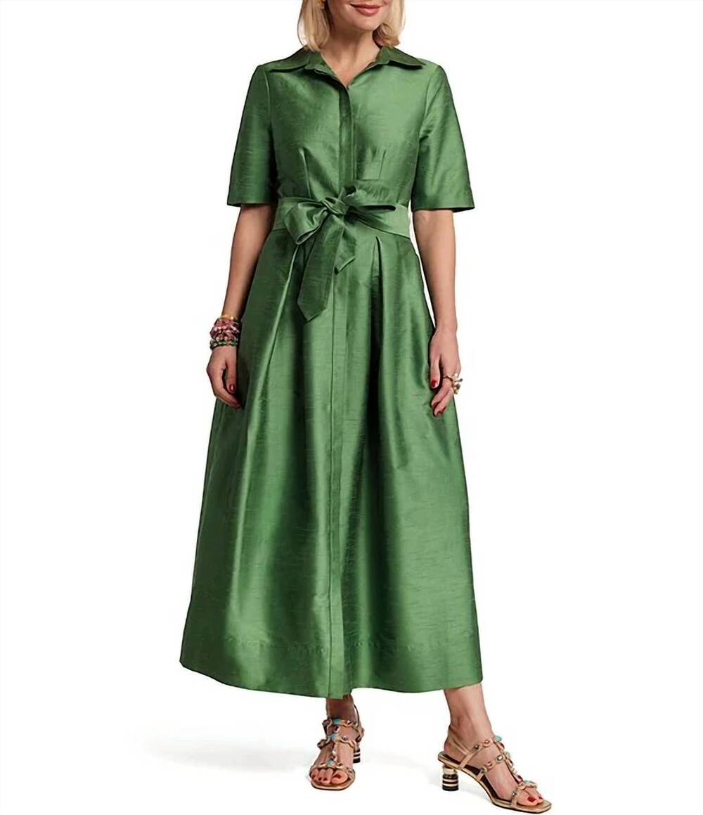 NEW FRANCES VALENTINE bella maxi dress in green